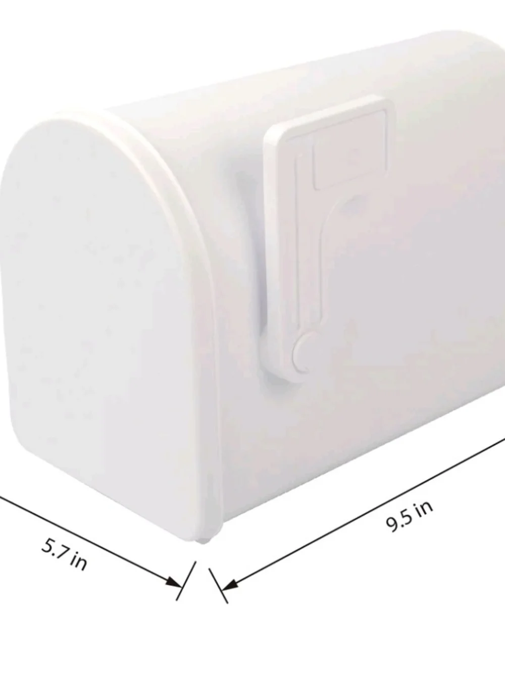 White Mailbox-Style Desk Organizer and 2 Pencil Dispensers
